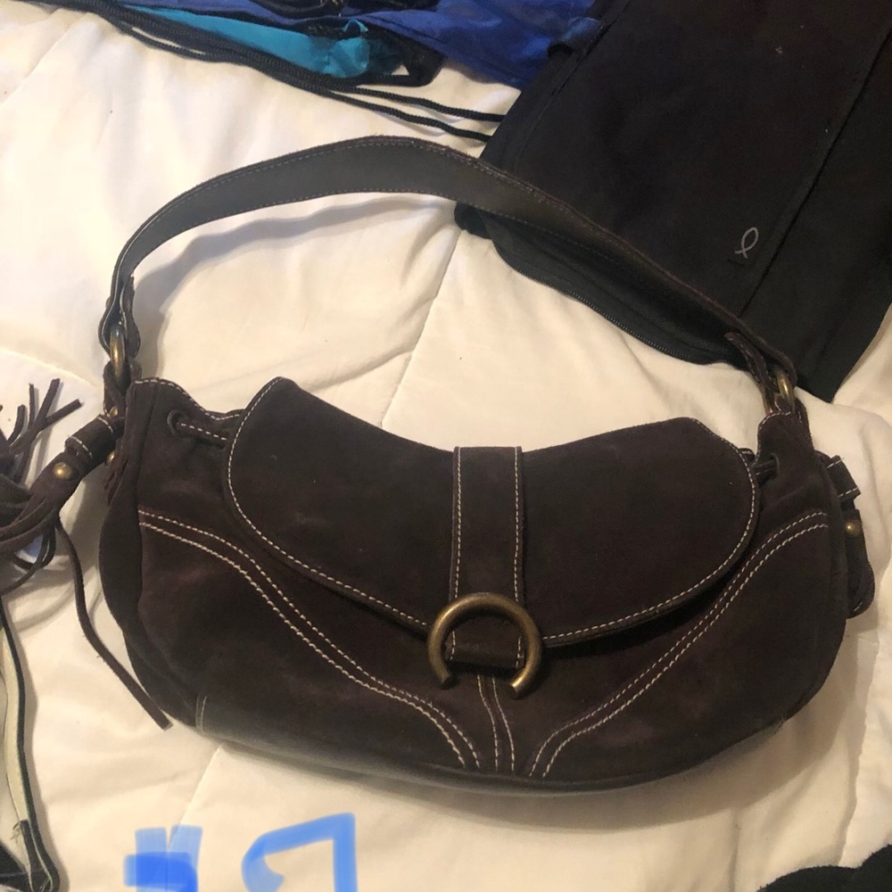 Suede purse